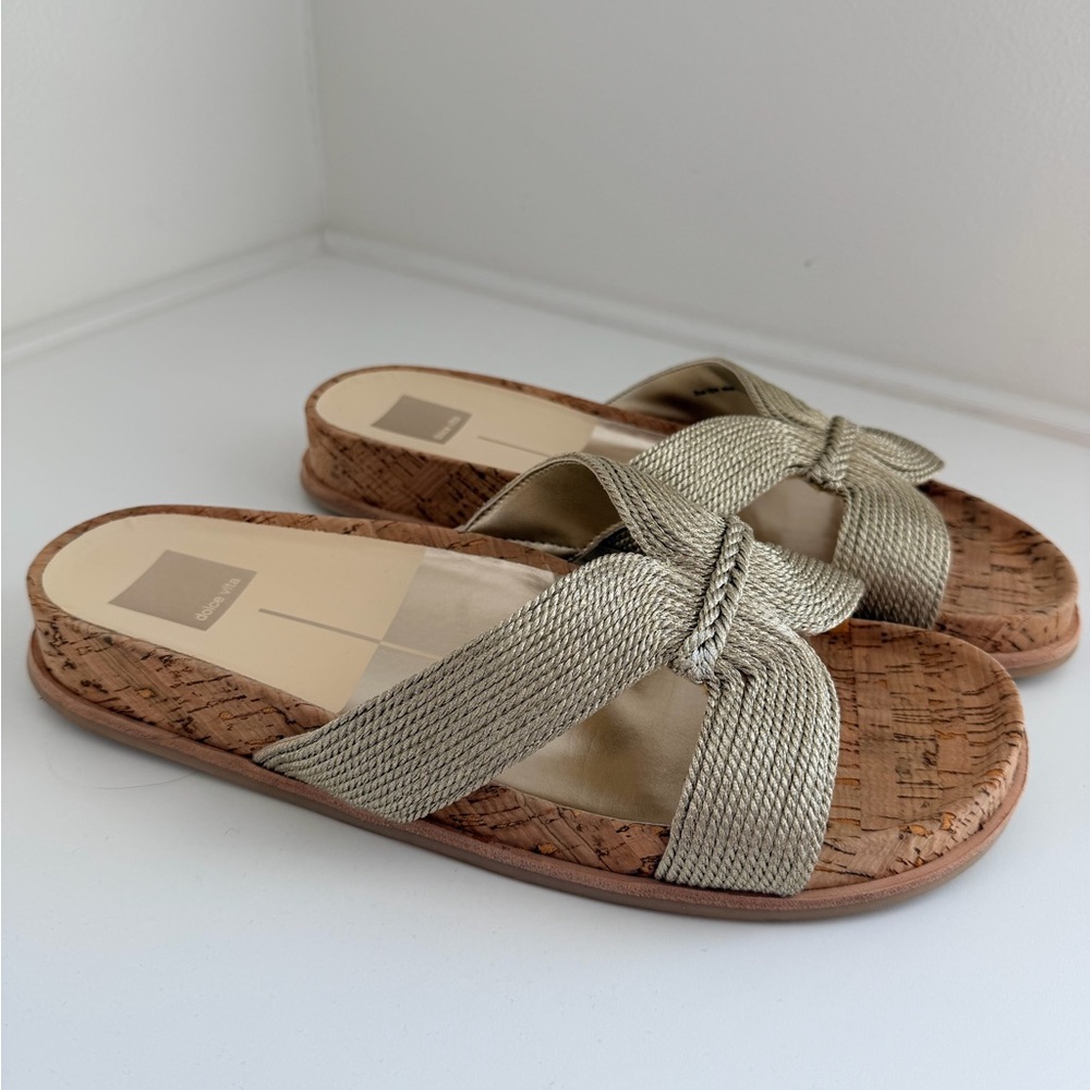 Dolce Vita Selda Gold Raffia